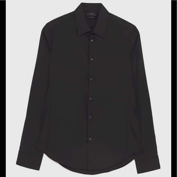 Zara Other - Zara Super Slim Black Dress Shirt